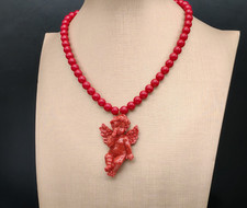 Collana donna girocollo rosso