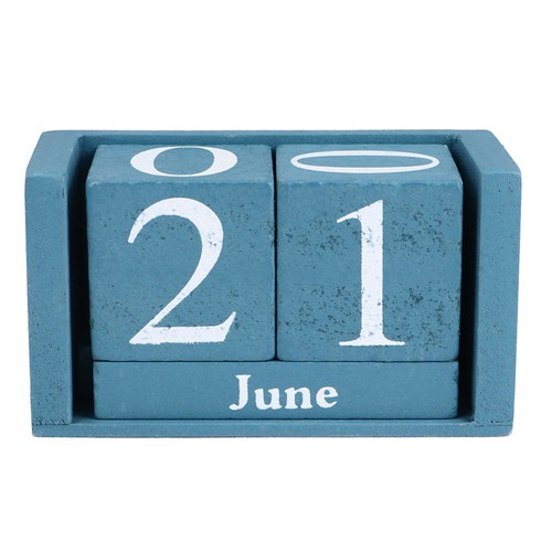 Calendario vintage legno - calendario,