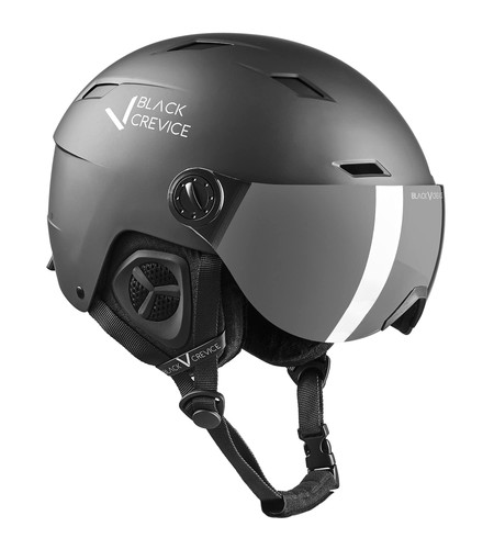 Casco sci black crevice m - black,