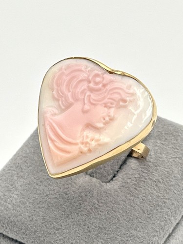 Anello oro 14kt - con, cammeo