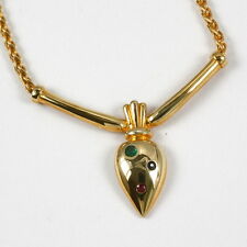 Collana In Oro 333 Con Rubino