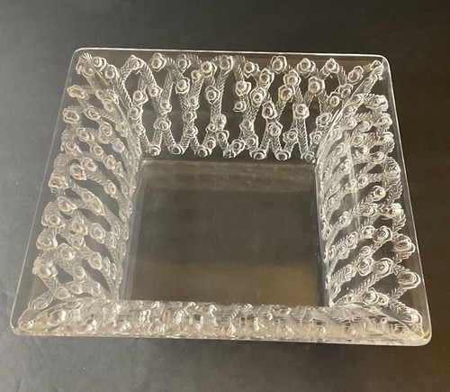 Lalique ciotola rosa quadrata - lalique,