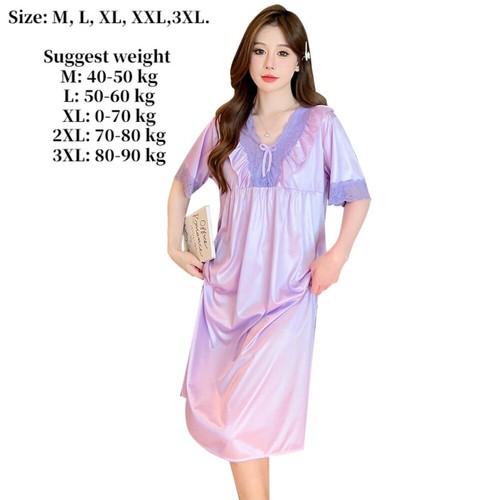 Camicia notte donna raso - da,