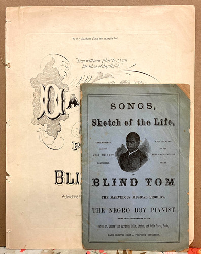 Antique blind tom - blind, sheet