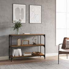 vidaXL Libreria rovere fumo