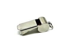 Fischietto metallo cromato