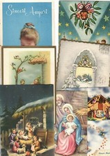 N.7 CARTOLINE AUGURALI BUON NATALE