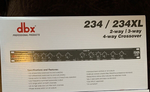 Dbx 234 stereo - 2/3/4, vie