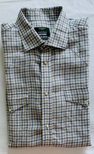SIRIO - camicia lino scozzese , western , taglia L , NUOVA