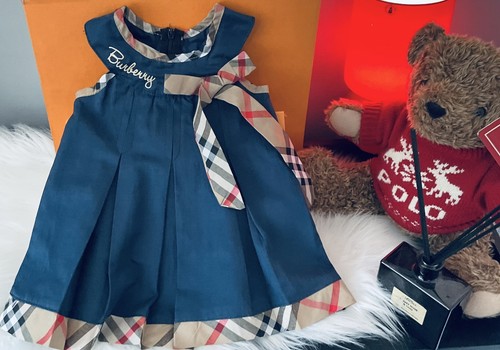Abito blu navy bambina