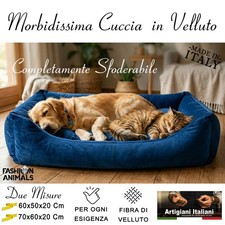 Cuccia cane gatto velluto - cuccia,