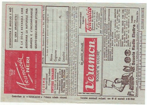 Vintage epoca totocalcio - vintage,