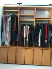 Cabina armadio in frassino chiaro componibile