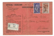 STORIA POSTALE-1952 REPUBBLICA