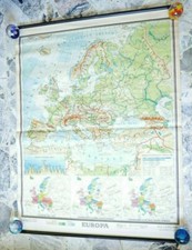 VINTAGE MAPPA DA MURO EUROPA