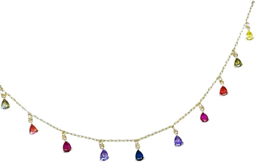 Collana colorata arcobaleno - colorata,
