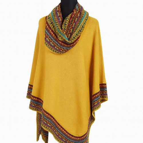 Poncho scialle avvolgente