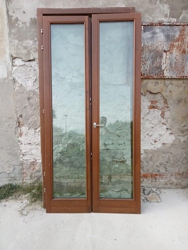 Porta finestra legno doppio - porta, in