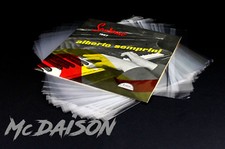 McDAISON - 100 buste RICHIUDIBILI per dischi 78 giri 10" vinile FASCETTA ADESIVA