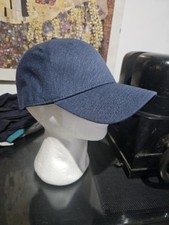 Berretto 100% COTONE con visiera tinta BLU Misura 58  elasticizzato - sconto 40%