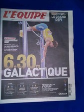 ARMAND DUPLANTIS/ 3e TITRE MONDIAL/ 14 e RECORD /Journal L' Équipe 16/9/2025