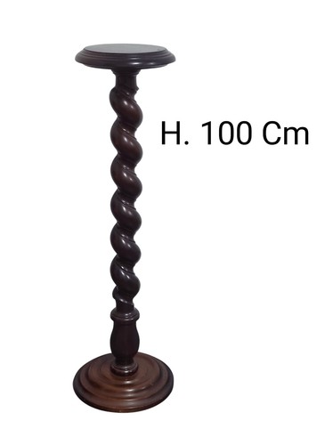 Colonna portavaso legno - colonna,