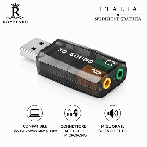 Adattatore audio esterno - , usb