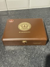 Montecristo 80 Aniversario Empty Cigar Box – Collectible Wooden -Style Case