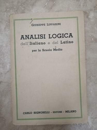 Lipparini analisi logica - analisi,