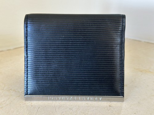 Armani exchange black leather - armani,