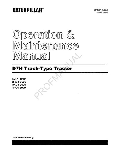 Caterpillar d7h track type - caterpillar,