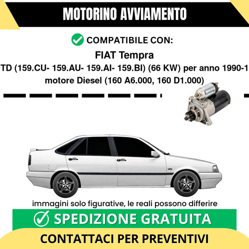 Motorino avviamento fiat - motorino,