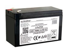 2x ULTRAMAX 12V 10AH Batteria