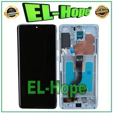 DISPLAY LCD OLED FRAME PER SAMSUNG GALAXY S20+ PLUS SM-G985 G986 TOUCH VETRO BLU