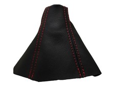 OPEL ZAFIRA B (2006-2011) Cuffia Leva Cambio 100% Vera Pelle - Cuciture Rosso