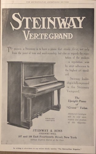 1910 steinway vergrand - 1910,