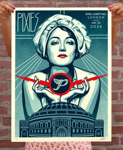 Serigrafia blu obey pixies - 🎸serigrafia,