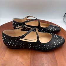 Maeve Black Leather Studded X