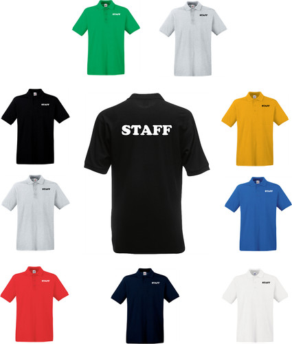 Polo manica corta unisex - manica, staff
