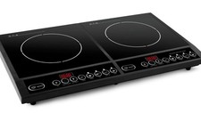 Piastra Induzione Doppio Fornello 2 Fuochi Elettrica Portatile 2000W+2000W Max