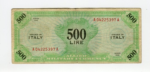 Banconota 500 lire allied - 500,
