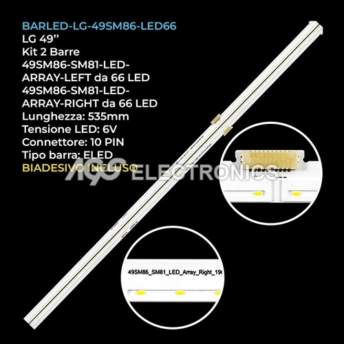 Kit barre strip led - 66,