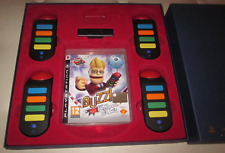 BUZZ!SONYPS3-COMPLETO-UN MONDO DI QUIZ TV PERFETTO COME NUOVO-DIVERTENTE RARITA'