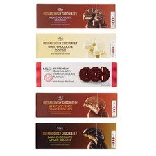 Biscotti al cioccolato M&S estremamente bianchi / scuri / arancioni / zenzero / latte 