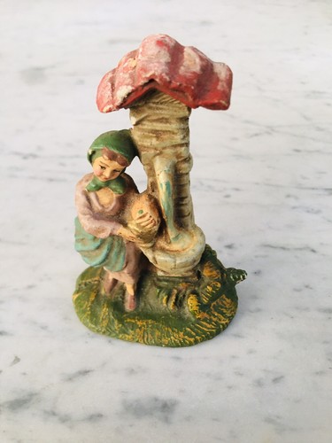 Vecchia statuina presepe - vecchia, in