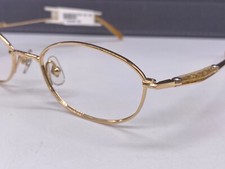 Jean Paul Gaultier occhiali da vista donna rotondi oro titanio ovale 55-0053 lenti piccole