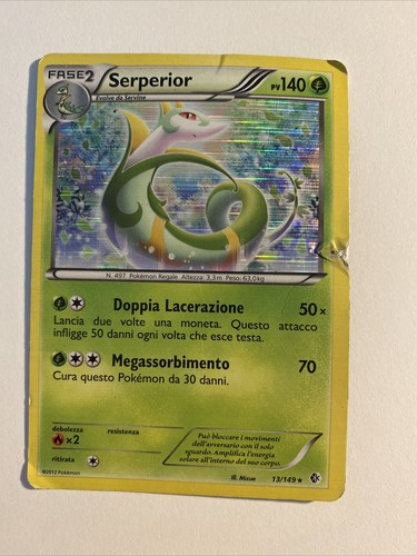 Carta rara pokemon - rara, serperior