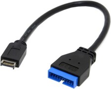 USB 3.0 19/20Pin a USB 3.1 Tipo-E Adattatore per cavo di prolunga scheda madre