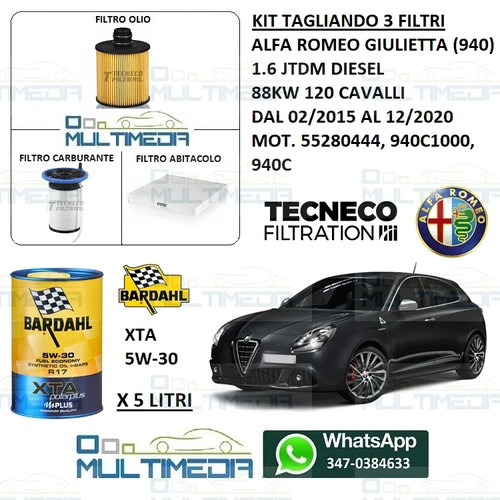 Kit tagliando filtri olio - tagliando, 3