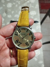 Orologio Acciaio Donna Usato Casual Orologio Ragazza Con Cinturino Giallo Fergie